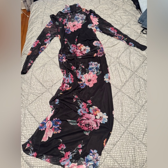 Motherhood Dresses & Skirts - Maternity Motherhood Floral Black Dress